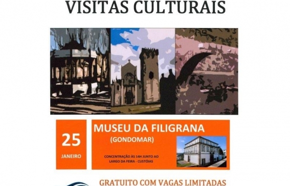 Inscrições abertas para residentes na União das Freguesias com mais de 65 anos para visita cultural ao Museu da Filigrana