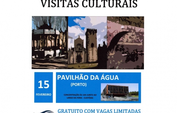 Inscrições abertas para residentes na União das Freguesias com mais de 65 anos para visita cultural ao Pavilhão da Água