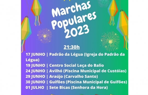 Marchas Populares 2023 realizam-se de 17 de junho a 1 de julho