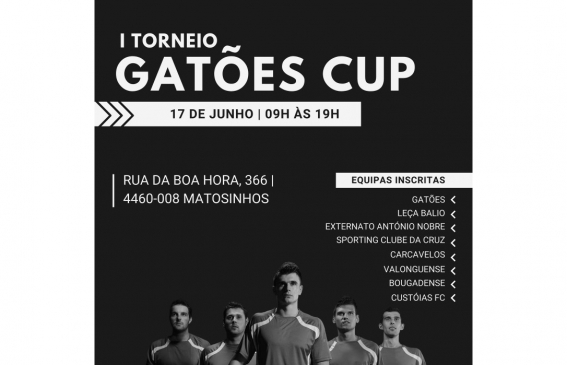 I Torneio Gatões CUP realiza-se a 17 de junho