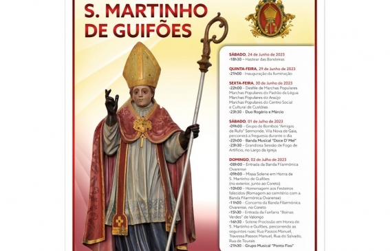 Festa de S. Martinho de Guifões 2023 realiza-se de 29 de junho a 02 de julho