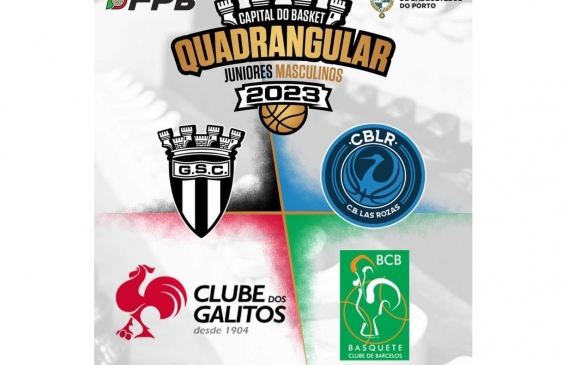 Guifões Capital do Basket Torneio quadrangular - Escalão Júnior Masculino realiza-se a 16 e 17 de Setembro