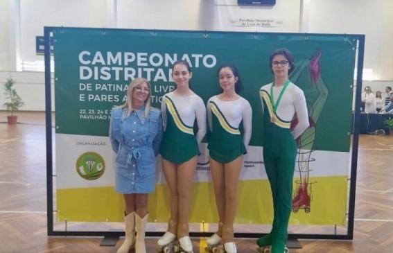 Atletas do Rolar Matosinhos e do CAPA conquistam medalhas no Campeonato Distrital Patinagem Livre e Pares Artísticos