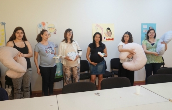 Semana Viver com Saúde 2016 | Workshop de confeção de almofadas de amamentação e almofadas para bebé