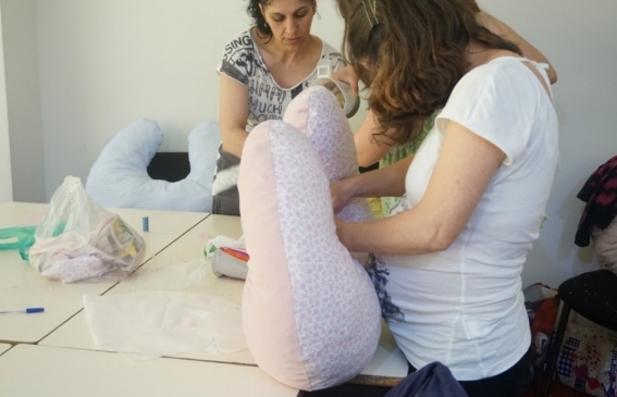 Semana Viver com Saúde 2016 | Workshop de confeção de almofadas de amamentação e almofadas para bebé