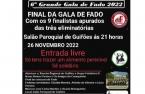 Gala final da 6.ª Grande Gala de Fado realiza-se este sábado no Salão Paroquial de Guifões