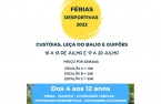Inscrições abertas para as Férias Desportivas Verão 2023