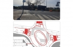 Início de construção de rotunda na confluência da Rua Passos Manuel com Av. Eng. Jorge Oliveira Maia