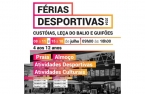 Inscrições Abertas para as Férias Desportivas Verão 2024 a partir de 3 de junho
