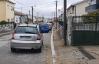 Construção de novos passeios na Rua Monte do Vale em Leça do Balio